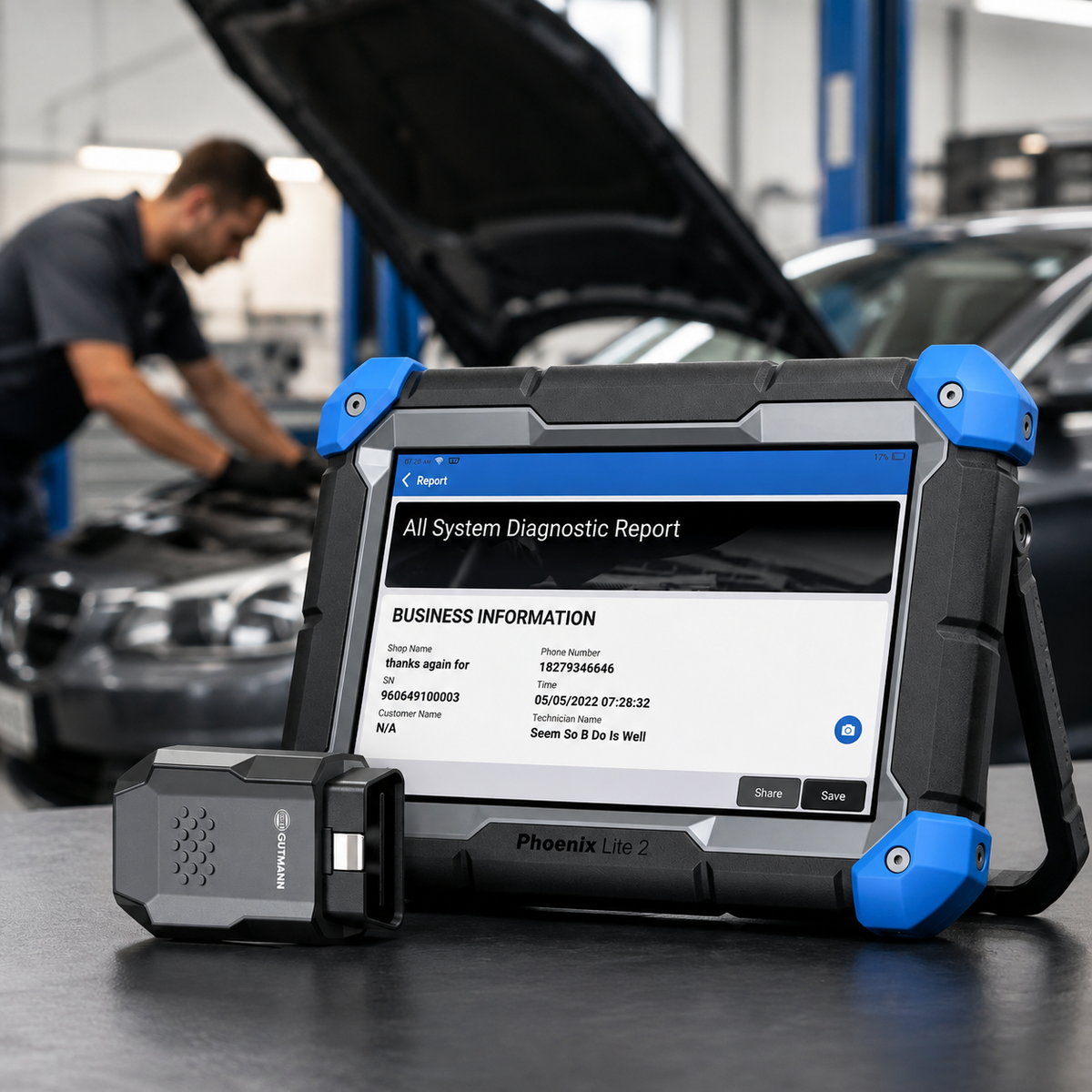 Professionelles Fahrzeugdiagnosegerät